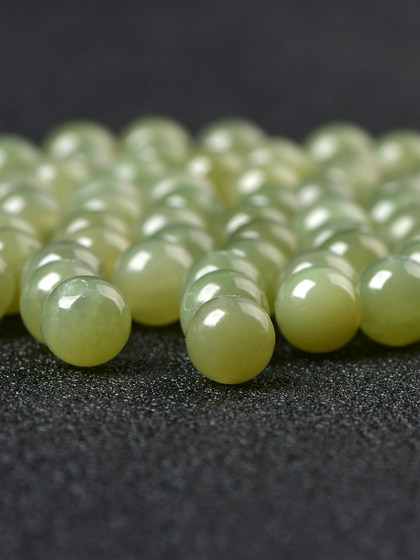 천연 hetian jade sparse bead mutton 지방 흰색 맑은 물 녹색 녹색 녹색 흰색 jade jade jowelry accessories 팔찌 재료 천연 hetian jade sparse bead mutton 지방 흰색 맑은 물 녹색 녹색 녹색 흰색 jade jade jowelry accessories 팔찌 재료