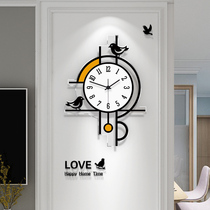 Clock and clock living room home personality Creative mute wall clock fashion modern simple creative decoration clock Wall