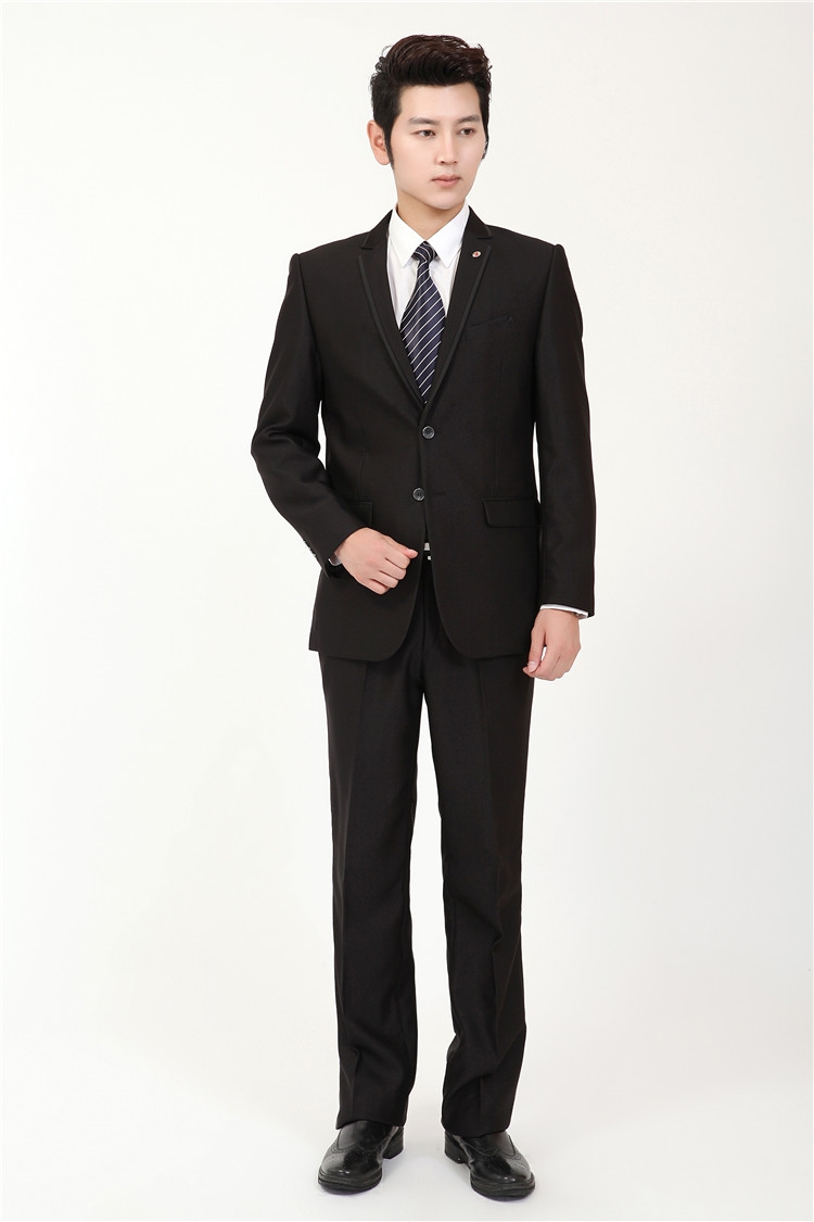 酒店银行前台经理工作服秋冬男装装长袖职业西装男士正装西服套装