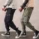 Overalls male tide brand beam feet ins super fire cec pants men's casual pants loose straight Korean trend wild Overalls male tide brand beam feet ins super fire cec pants men's casual pants loose straight Korean trend wild