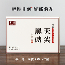 Collection level barren mountain Tianjian black brick tea authentic alpine old tree pure black tea Hunan Anhua special tea