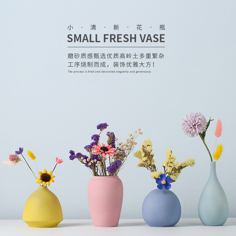 Floret bottle furnishing articles sitting room TV cabinet dry flower arranging flowers Nordic style ceramic home porch all over the sky star decoration