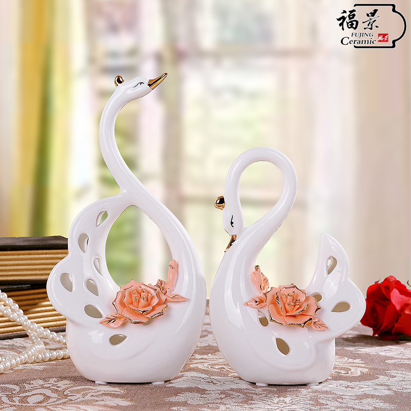 The scene of household ceramics furnishing articles sitting room adornment ornament adornment ark, The friend craft gifts wedding gift