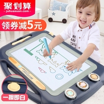 Childrens drawing board Magnetic writing board Household baby educational toy color graffiti board drawing board painting screen erasable