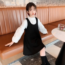 Lady French girl dress 2021 New style Princess strap skirt Net red autumn dress long sleeve temperament skirt