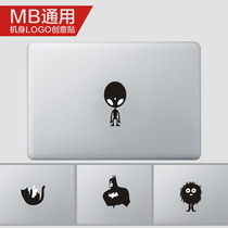 macbookair local stickers creative stickers pro13 laptop logo film 12 inch shell black and white