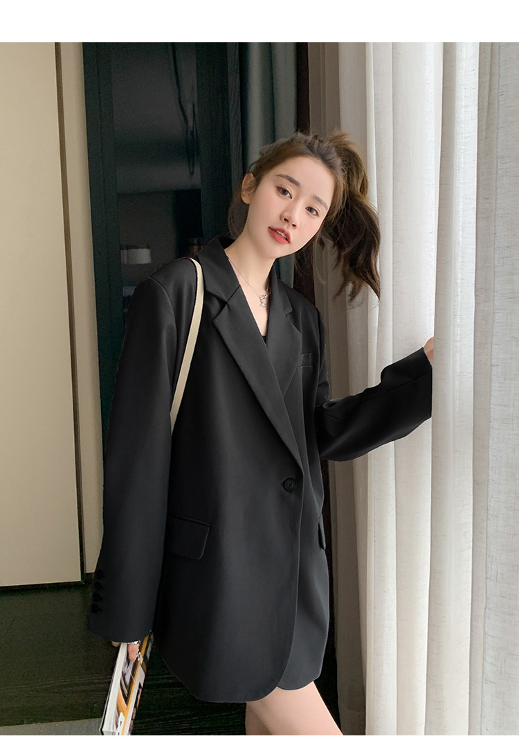 Осенний пиджак классического кроя, изысканный стиль, в западном стиле 