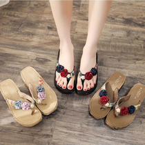 Sandals women wear 2020 new fashion fairy style clip foot flip-flops female students Leisure Net red ins tide