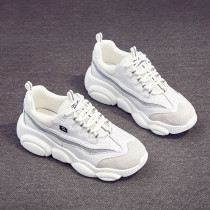 Sports casual shoes women 2020 new autumn and winter Net Red fashion Joker thick bottom increase father shoes running shoes