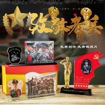 Veterans retired souvenirs military souvenirs comrades-in-arms gifts customized creative military troops diy