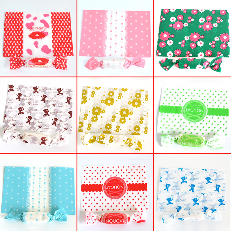 烘焙包装纸糖纸包邮500张糖果纸包装糖纸包装油纸牛轧糖包装加厚