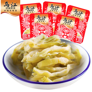 乌江涪陵榨菜15g清淡榨菜90袋小包装下饭菜咸菜佐餐开味小菜