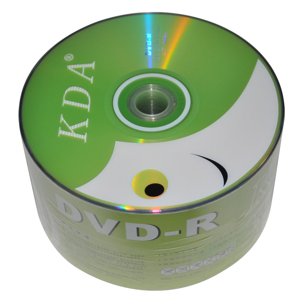 dvd光盘dvd-r刻录光盘光碟dvd r刻录盘kda空白光盘 50片包邮4.7g