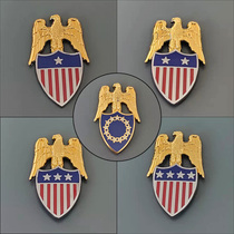 US Metal Badge Presidents Deputy Chief Collar Badge to Associate Chief Officer Staff Officer Staff Officer Staff Chapter ASU Uniformed Pei Zhang
