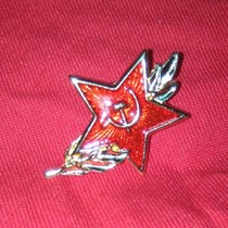 The Soviet Red Star wheat ears with a small brooch.