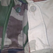 French camouflage set name tag velcro stamp customization