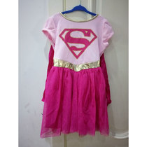 COS clothes dress up Anime girls parent-child hero characters Superman cloak skirt Childrens Day clothes