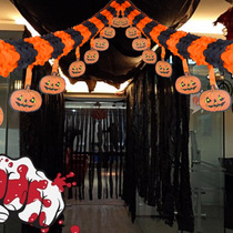 Halloween ghost festival melon flower Lahua bar hotel decoration supplies KTV Lahua banner layout props 4 meters long
