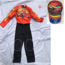 Childrens super cool boy racer clothing Toy Story McQueen car muscle one-piece clothes