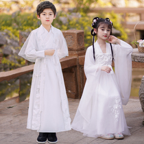 Childrens National School Hanfu Boy Primary School Childrens clothes Girl Guatong Girl Book Tong China Wind Costume 61 Acting Out Clothes