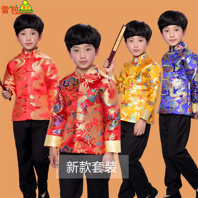 New Year's Day Children's Show Wears Spring Festival Wears Dress Boy Tang Fashion Fashion Clearing