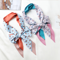 Scarf Womens Scarf Small Long Korean Scarf and Suit Boba WEN Hairband