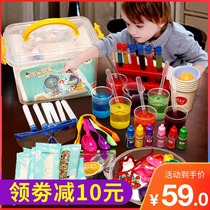 Childrens science small experimental toys for primary school students Kindergarten Chemical physics stem education production material set