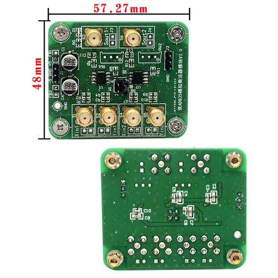 듀얼 채널 AD835 아날로그 멀티 플라이어 모듈 250MHz 광대역 4 사분면 승수 모뎀 듀얼 채널 AD835 아날로그 멀티 플라이어 모듈 250MHz 광대역 4 사분면 승수 모뎀
