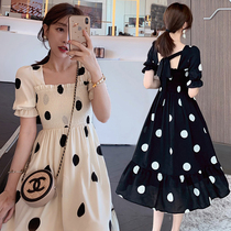 Pregnant Women summer dress tide 2020 spring and autumn hot mom personality a character dress fairy dress summer skirt
