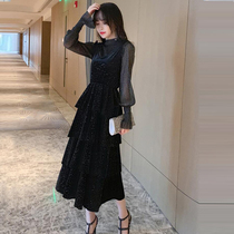 Maternity dress spring suit fashion 2020 Chinese New Year dress spring and autumn skirt foreign style base shirt cake dress