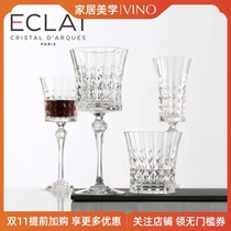French imported CDA bow and arrow retro carved crystal glass wine wine champagne water cup whiskey Cup European home