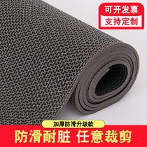 Non-slip floor mat Bathroom PVC plastic carpet hollow bathroom Toilet Kitchen Outdoor large area waterproof floor mat