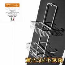 (Hong Kong Fort) Full 304 Stainless Steel Bathroom Hardware Hanging Bathroom Double Layer Rack XS-804