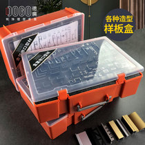 Deguang metal skirting aluminum alloy edge strip copper strip ceramic tile closing line sample box