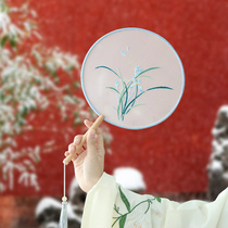 Ancient style fan diy handmade material package embroidery Group fan handmade gift material package classical Hanfu accessories