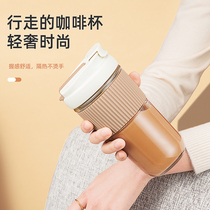 Fuguang glass cup female water glass portable with straw milk tea cup bubble mesh red and cute double drinking coffee cup submale