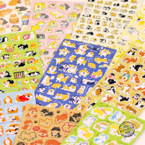 Dog stickers Japan Akita Shiba Dog hand account material stationery mobile phone photo album Japanese cute decorative stickers