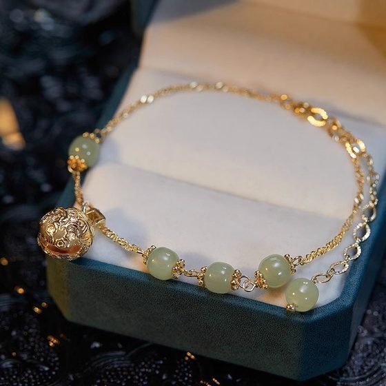 Hetian Jade Bell Anklet 여성의 새로운 성인 섹시한 jade 풋 체인 궁전 발 벨 발 링 타임에 한 단계은 레그 체인 순수 욕망 Hetian Jade Bell Anklet 여성의 새로운 성인 섹시한 jade 풋 체인 궁전 발 벨 발 링 타임에 한 단계은 레그 체인 순수 욕망