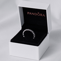 PANDORA heart heart connected 925 silver 190980 love couple ring men and women ring