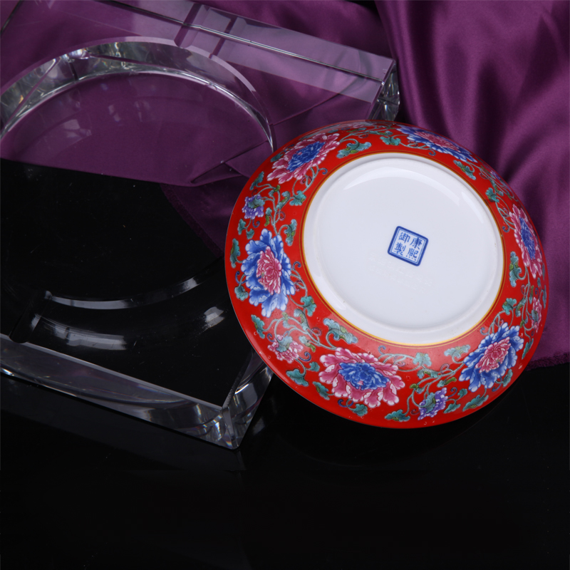 Ou crystal ashtray creative ceramics ipads porcelain two - piece palace home sitting room office