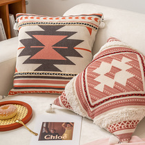 Nordic Morocco Pillow Hotel Bed Living-room Sofa Cushions Brief modern Stream Su Minjuku leans on pillowcase waist pillow