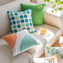 Brief Nordic Ins sofa Pillow Back Cushion Headbed Backrest Universal Car Waist Pillow Office Afternoon Nap Pillow Summer