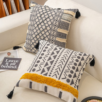 Minimalist modern Bohemian ins Pillow Car Sofa Sofa Bed Head Cushion Holding Pillow Cover Without Core Hotel Lean