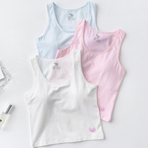Girl vest with chest pad bottom wear middle school underwear long middle school student female big child development vest thin
