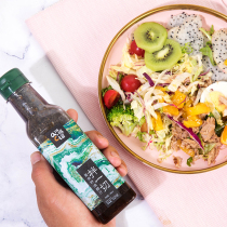 Azi sauce vinaigrette 256ml * 2 bottles of flaxseed oil vegetable seasoning and stir-fry vinegar