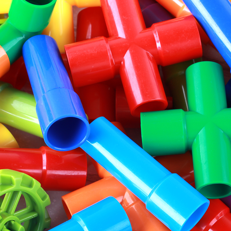 拼装水管积木塑料拼插管道积木2-3-6周岁益智儿童玩具小男孩女孩4产品展示图1