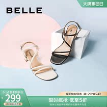 Thyme Woman Wind Roman Sandals Women Summer New Comfort Coarse heel Heel Sandal 3L8A1BL0