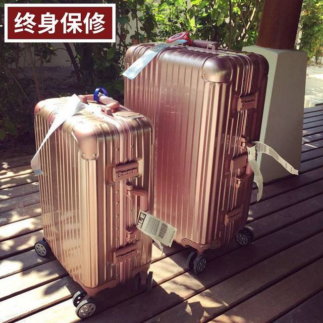 Authentic aluminum frame trolley box boarding box universal wheel 242629 inch luggage box men and women business suitcase Authentic aluminum frame trolley box boarding box universal wheel 242629 inch luggage box men and women business suitcase