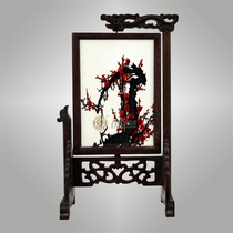 YiFei Xiang embroidery pure hand embroidery home living room study table ornament double-sided embroidery Chinese style special gifts