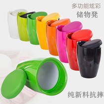 ABS new material resin anti-fall storage stool fashion home shoe stool dressing simple fashion chair Tianheng chair industry